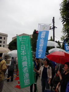 Consumers Union of Japan Demonstration for Article 9 in Tokyo 20150830